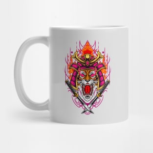 Fire Samurai Tiger 5 Mug